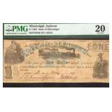 1862 $1 Mississippi Dollar Note