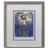 Adam & Eve Framed by Marc Chagall