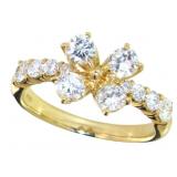18kt Gold 1.03 ct Natural Brilliant Diamond Ring