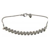 Natural Diamond Wavelink Bolo Bracelet