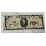 1929 $20 Federal Reserve Bank Note