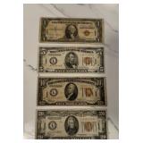 Hawaii Brown Seal Notes  $1, $5 $10 & $20 Bill