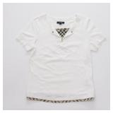 Burberry White Polo Shirt Size 2