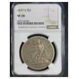 1877 Trade Silver Dollar NGC $1