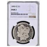1890 CC Morgan Silver Dollar