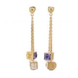 Louis Vuitton Gamble Cube Earrings