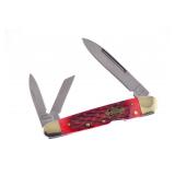 Steel Warrior Red Pick Bone Locking Whittler Knife