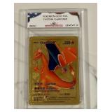 Pokï¿½mon Gold Custom Charizard Card