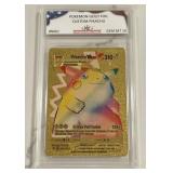 Pokï¿½mon Gold Custom Pikachu Card