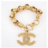 Chanel CC Gold Bracelet