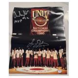 Autographed Larry Johnson & Anderson Hunt Photo