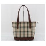 Burberry Nova Check Canvas Tote Bag