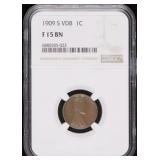 1909 S VDB Small Cents Lincoln