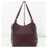 Burberry Nova Check Leather Handbag