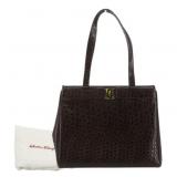 Salvatore Ferragamo Vara Leather Tote Bag