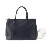 Prada Galleria Saffiano Triangle Plate Handbag