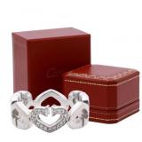 CARTIER 18kt Gold Heart C Diamond Ring