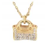 Celine Rhinestone Purse Necklace