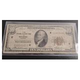 1929 $10 Richmond Virignial National Bank Note