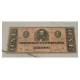Confederates States $1 Note