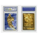 23K Gold 1996-97 Kobe Bryant Blue Rookie Card