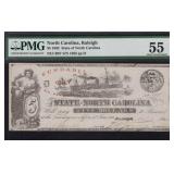 1862 North Carolina $5 Bank Note