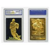 23K Gold Black Kobe Bryant Rookie Card
