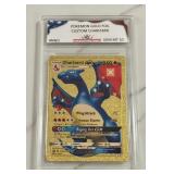 Pokï¿½mon Gold Foil Custom Charizard Card