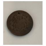 1867 2 Cent Coin