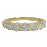 18kt Gold 1.00 ct Natural Brilliant Diamond Ring