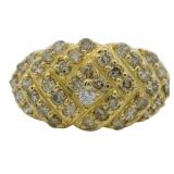 18k Gold 1.00 ct Natural Brilliant Diamond Ring