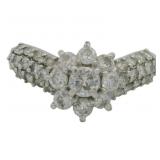 Platinum 1.10 ct Natural Brilliant Diamond Ring