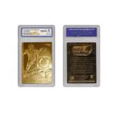 23K Gold To Brady Patriots Card