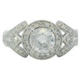 14kt Gold 1.57 ct Round Natural Diamond Ring