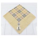 Burberry Checked Scarf 100% Silk