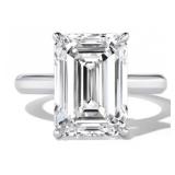 Platinum 2.00 ct Emerald Cut VS Lab Diamond Ring