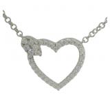 Brilliant 1.35 ct VS Lab Diamond Heart Necklace