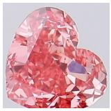 Heart Vivid Pink Cut 1.43 ct VS Lab Diamond