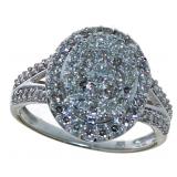 10kt Gold Oval Brilliant 1.00 ct Diamond Ring