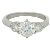 Platinum 1.06 ct Natural Round Diamond Ring