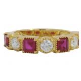Antique Style 1.45 ct Ruby & Diamond Ring