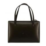 LOEWE Black Leather Designer Tote Bag