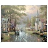 "Hometown Evening" Art Print By Thomas Kinkade