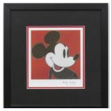 Mickey Mouse Print Plate Signed by Andy Warhol