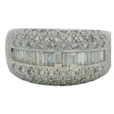 Platinum 1.25 ct Natural Brilliant Diamond Ring