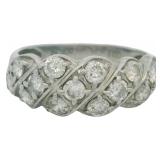 Platinum 1.00 ct Natural Brilliant Diamond Ring