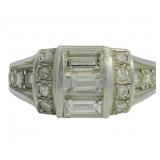 Platinum 1.00 ct Natural Brilliant VS Diamond Ring