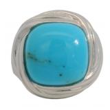 Genuine 5.00 ct Sleeping Beauty Turquoise Ring