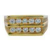 18kt Gold 1/2 ct Natural Diamond Men