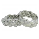 Natural Diamond Accent Huggie Hoop Earrings